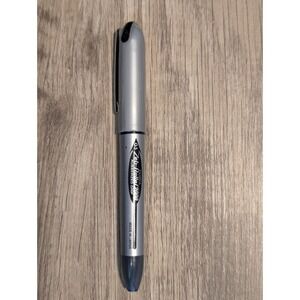 Zebra Zeb-Roller 2000 Rollerball Pen 0.5mm Fine Black Ink Silver Made Japan RARE